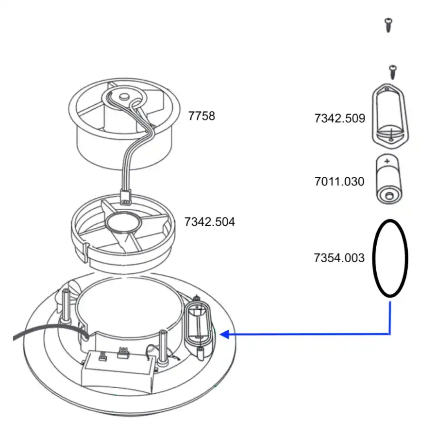Davis 24 Hour FARS Battery Cover 7342.509_weatherspares_co_uk