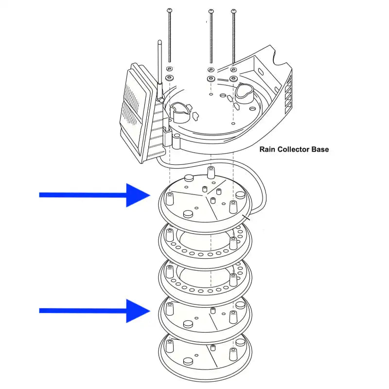 Davis Vantage Pro2 Radiation Shield Plates - 3 types_weatherspares_co_uk