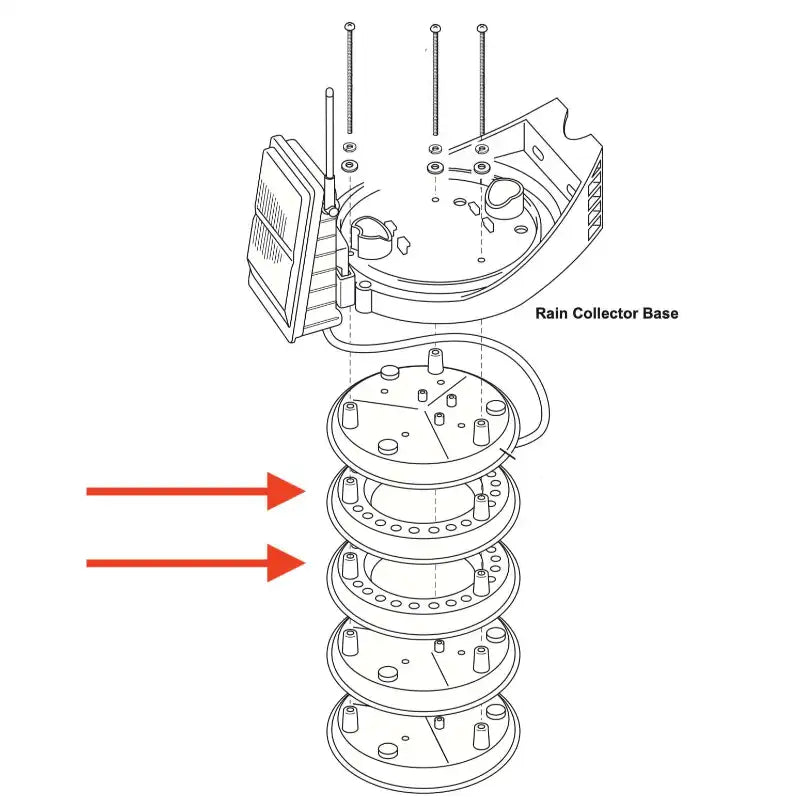 Davis Vantage Pro2 Radiation Shield Plates - 3 types_weatherspares_co_uk