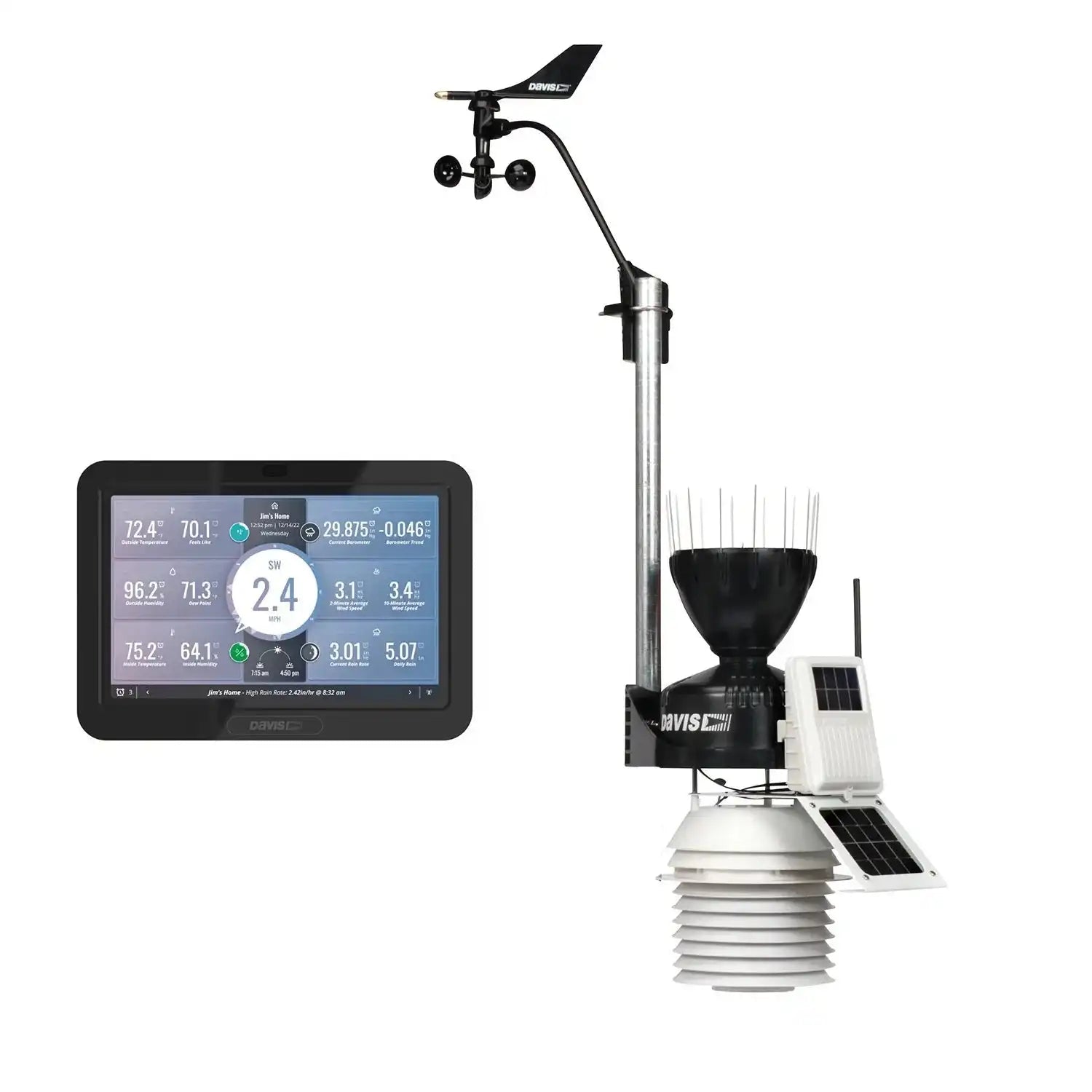 Davis Vantage Pro2 Wireless Sensor Suite with 24hr FARS & WeatherLink Console 6253UK_weatherspares_co_uk