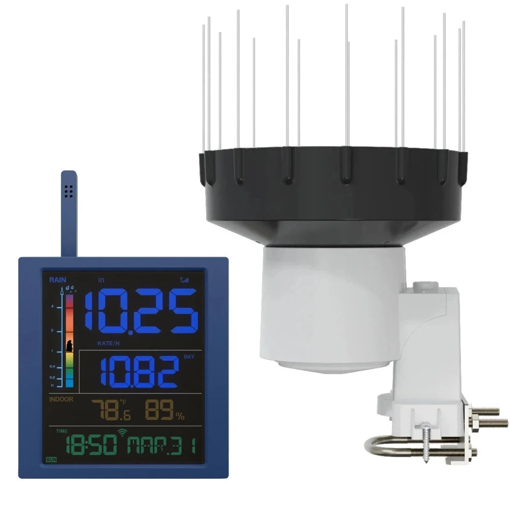Ecowitt WH40H Rain Gauge with WH1700 WiFi Display
