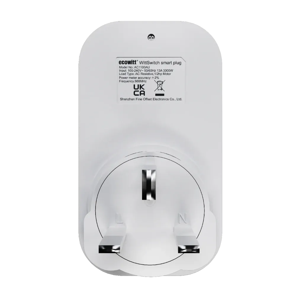 Ecowitt WittSwitch Smart Plug AC1100_weatherspares_co_uk