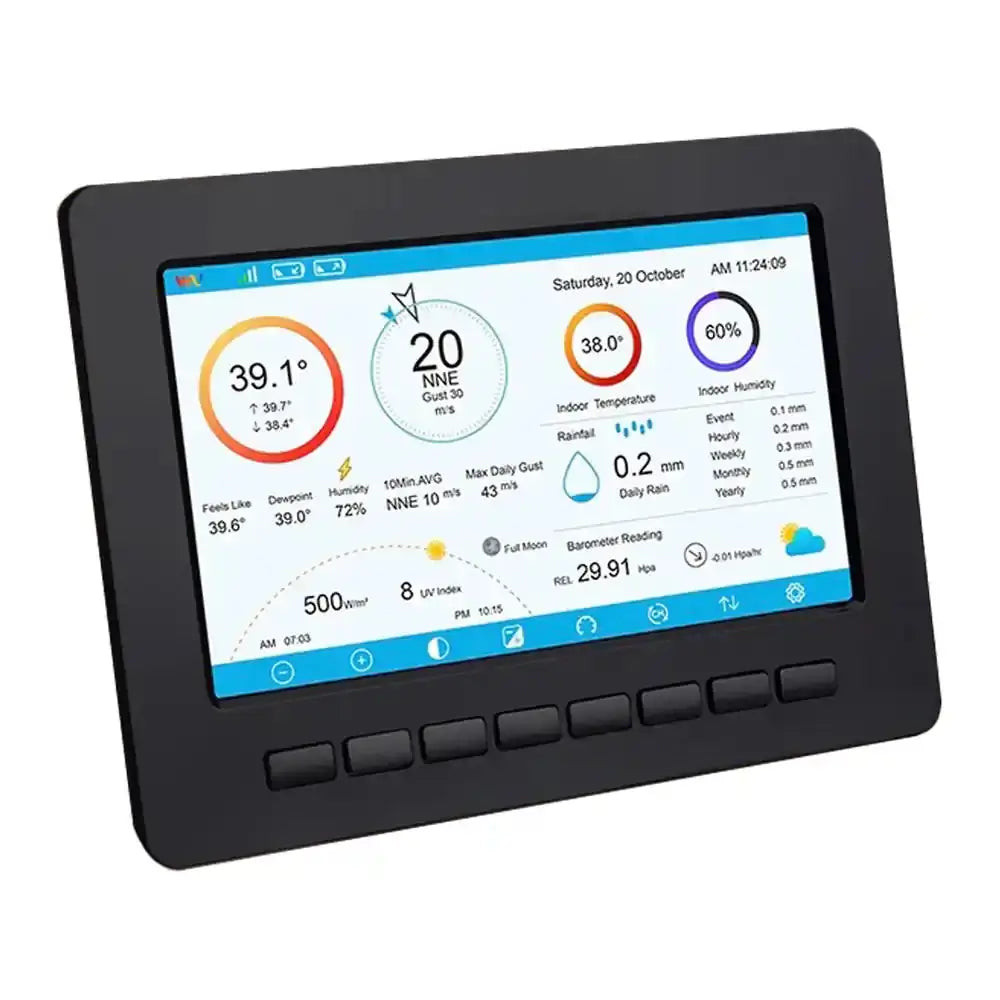 Ecowitt HP2551 Large TFT Display & 7-in-1 Solar Powered Outdoor Sensor Weather Spares