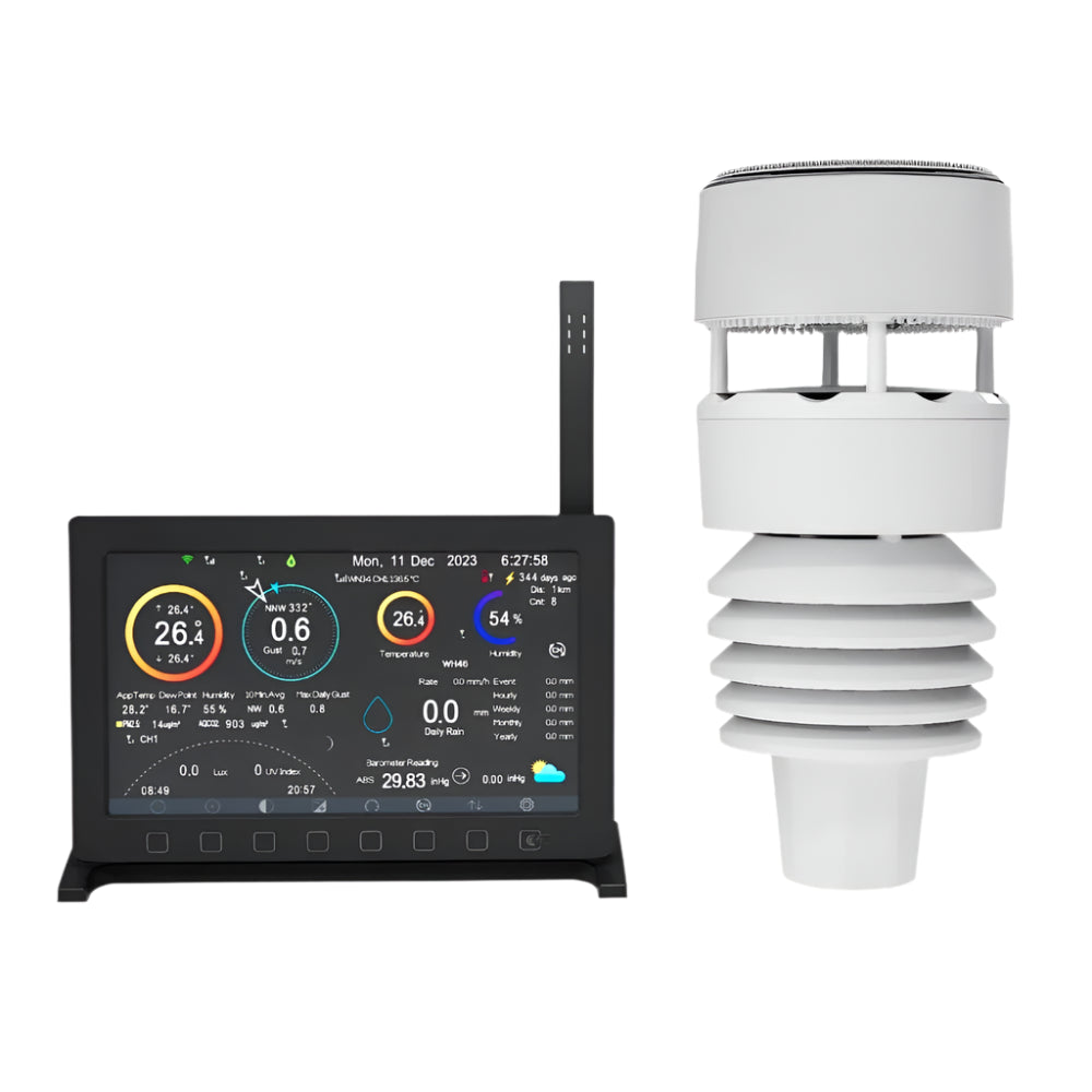 Ecowitt HP2564 WittBoy Pro 7" TFT Display & 7-in-1 Sensor Weather Station